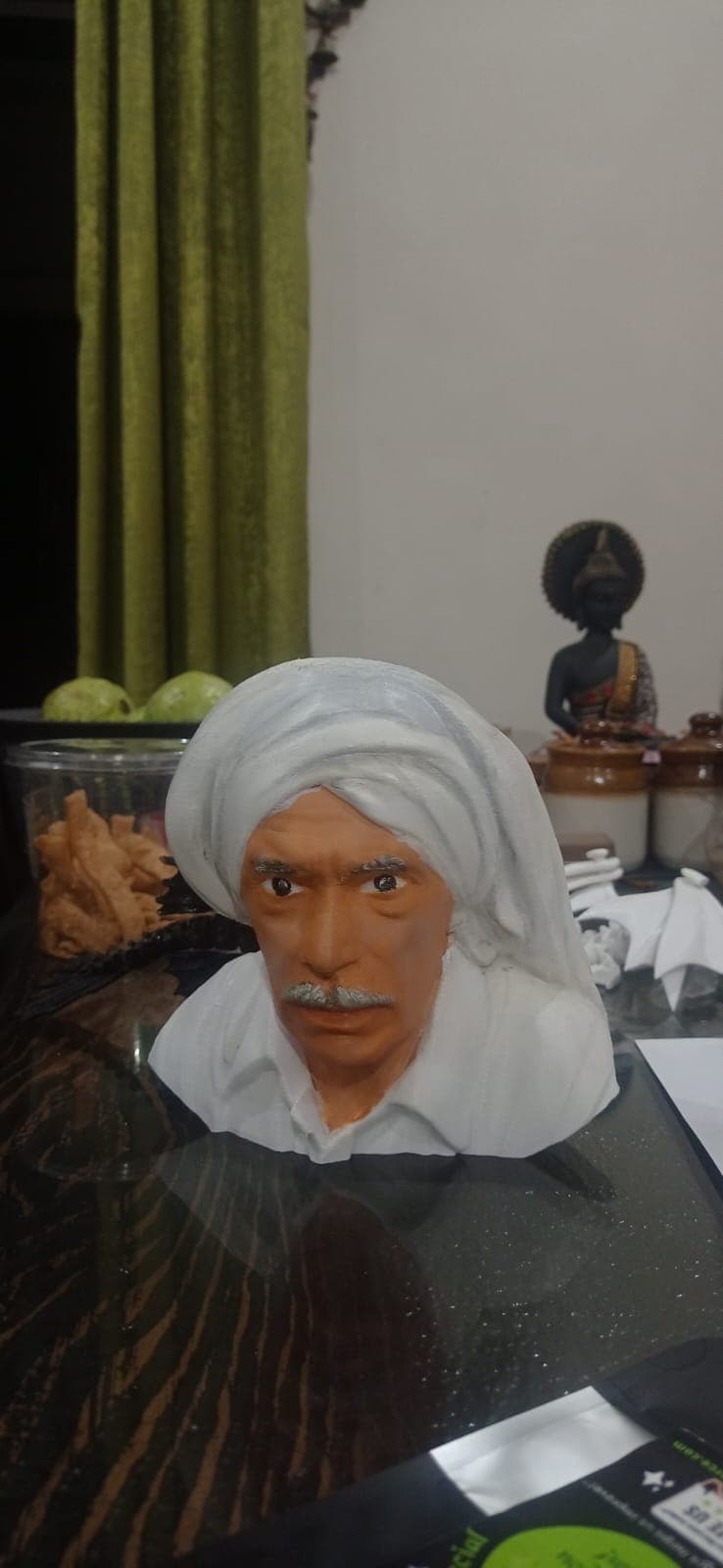 Detailed Farmer Sculpture